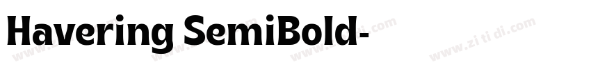 Havering SemiBold字体转换